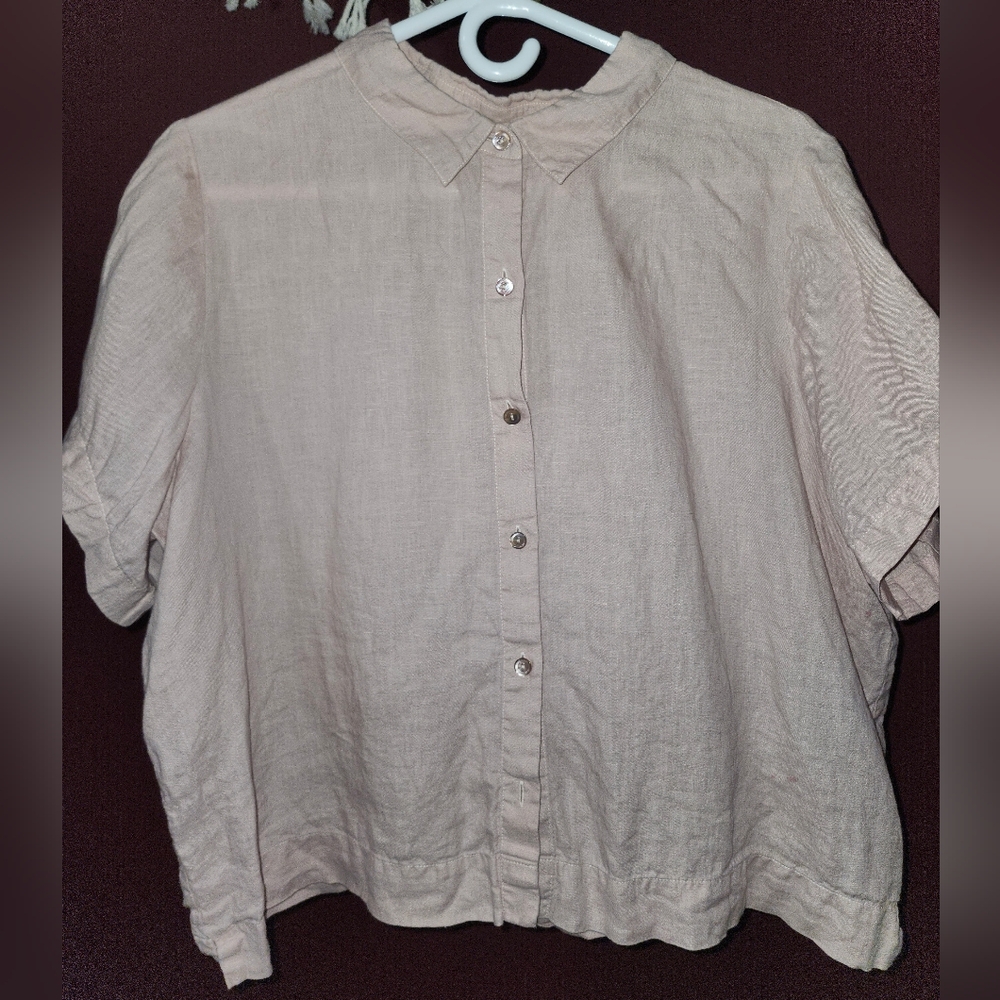Eileen Fisher Boyfriend Button Down